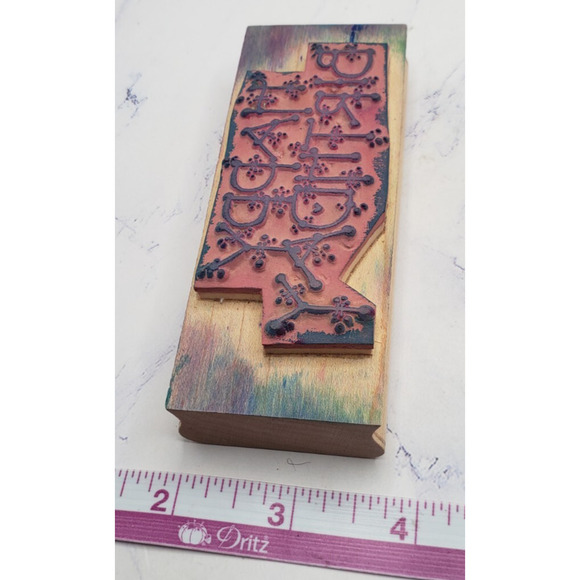 D.O.T.S Happy Birthday Rubber Stamp P118 Card Making Crafts Scrapbooking - Picture 7 of 7